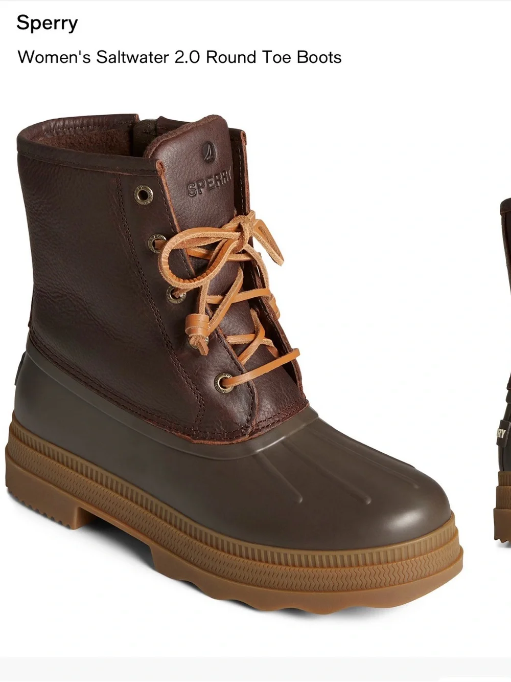 Sperry Women's Saltwater 2.0 Round Toe Boots